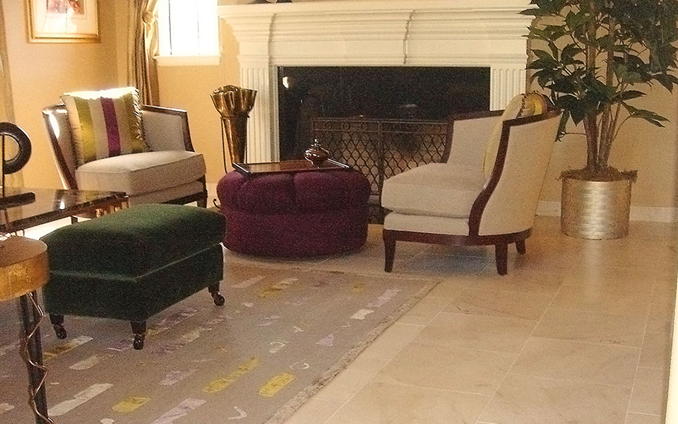 Marble floor installation
